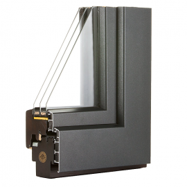 GEMINI Thermo Classic Energooszczędne Okna drewniano - aluminiowe 68
